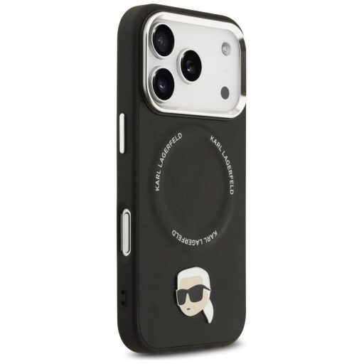 KARL LAGERFELD tok iPhone 17 Pro Max Magsafe kompatibilis KLHMP17XPSMLRKLK (PU Karl Pin) fekete
