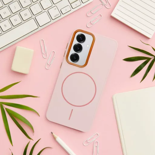 FRAME MAG COVER Tok Magsafe kompatibilis SAMSUNG S26 púderrózsaszín