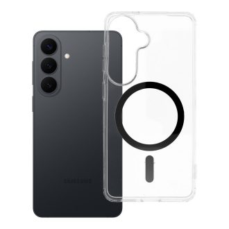   Drop Glue Colorful Ring Mag Cover tok Samsung S26  Magsafe kompatibilis fekete