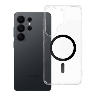   Drop Glue Colorful Ring Mag Cover tok Samsung S26 ULTRA  Magsafe kompatibilis fekete