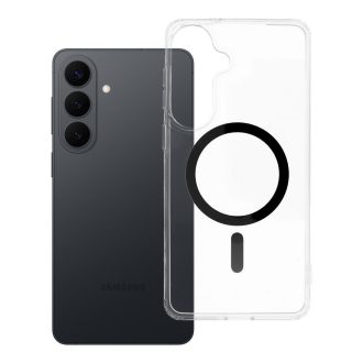   Drop Glue Colorful Ring Mag Cover tok Samsung S26 PLUS  Magsafe kompatibilis fekete