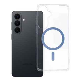   Drop Glue Colorful Ring Mag Cover tok Samsung S26 PLUS  Magsafe kompatibilis világoskék