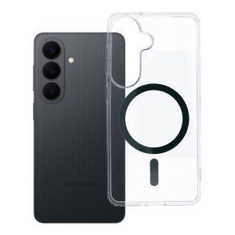   Drop Glue Colorful Ring Mag Cover tok Samsung S26 dark  Magsafe kompatibilis sötétzöld