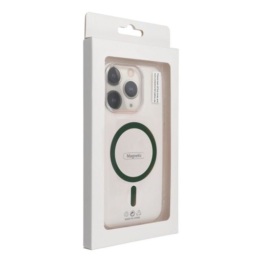 Drop Glue Colorful Ring Mag Cover tok Samsung S26 ULTRA  Magsafe kompatibilis sötétzöld