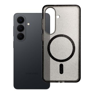   Clear Mag Cover tok Samsung S26  (STR) Magsafe kompatibilis fekete glitter