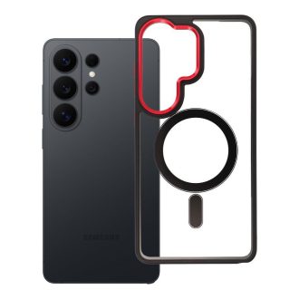  Color Edge Mag Cover tok Samsung S26 PLUS  Magsafe kompatibilis piros-fekete