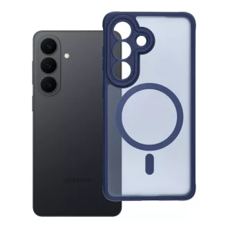   Full Matte Mag Cover tok Samsung S26  Magsafe kompatibilis kék