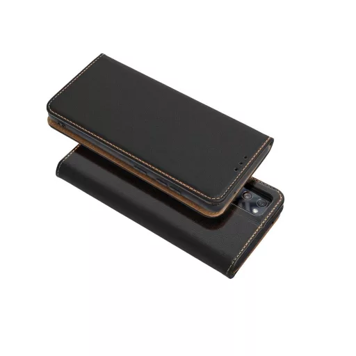 Smart Pro Leather bőrhatású flip tok SAMSUNG S26 Edge fekete