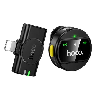 Hoco vezeték nélküli mikrofon Lightning L21 fekete