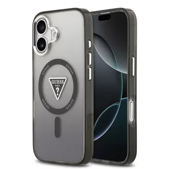   GUESS tok iPhone 17 Magsafe kompatibilis GUHMP17SHGTMLCGK (IML Gradient W/ Triangle Logo) fekete