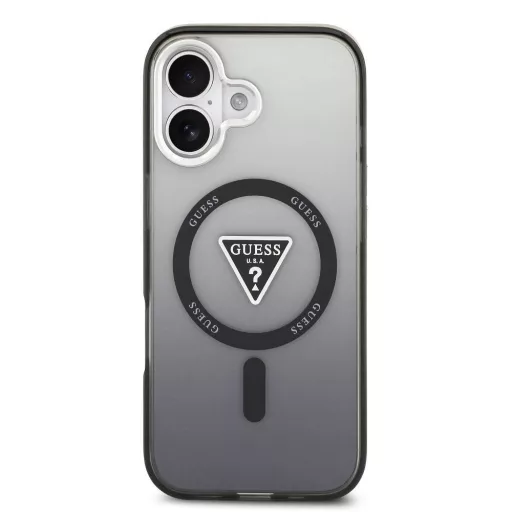 GUESS tok iPhone 17 Magsafe kompatibilis GUHMP17SHGTMLCGK (IML Gradient W/ Triangle Logo) fekete
