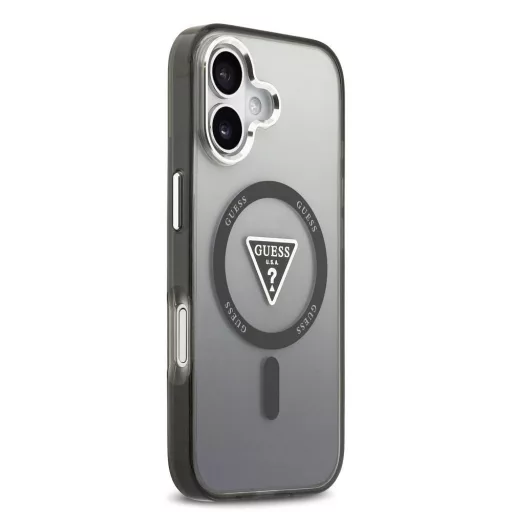 GUESS tok iPhone 17 Magsafe kompatibilis GUHMP17SHGTMLCGK (IML Gradient W/ Triangle Logo) fekete