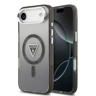   GUESS tok iPhone 17 Air Magsafe kompatibilis GUHMP17MHGTMLCGK (IML Gradient W/ Triangle Logo) fekete