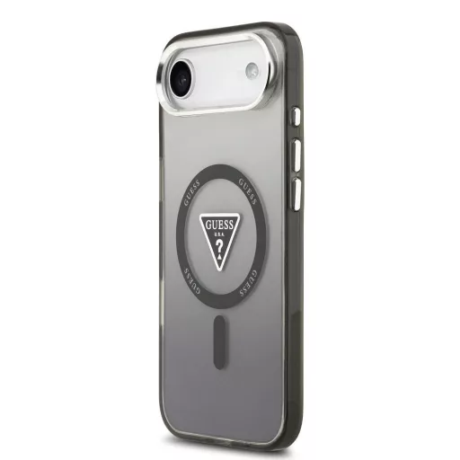 GUESS tok iPhone 17 Air Magsafe kompatibilis GUHMP17MHGTMLCGK (IML Gradient W/ Triangle Logo) fekete