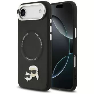   KARL LAGERFELD tok iPhone 17 Air Magsafe kompatibilis KLHMP17MPSMLRKCK (PU K&C PINS) fekete