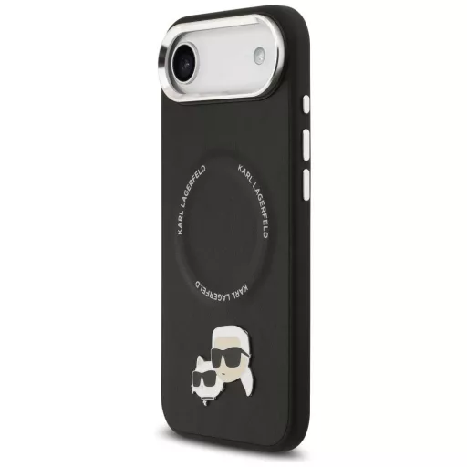 KARL LAGERFELD tok iPhone 17 Air Magsafe kompatibilis KLHMP17MPSMLRKCK (PU K&C PINS) fekete