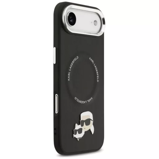 KARL LAGERFELD tok iPhone 17 Air Magsafe kompatibilis KLHMP17MPSMLRKCK (PU K&C PINS) fekete