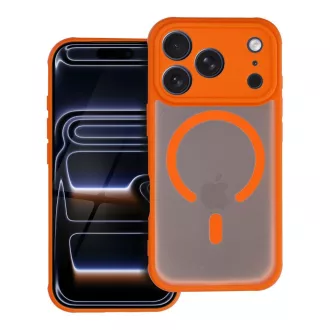   Full Matte Mag Cover tok iPhone 16 MagSafe kompatibilis narancs
