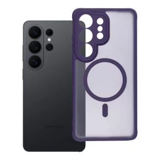   Full Matte Mag Cover tok Samsung S26 ULTRA MagSafe kompatibilis lila