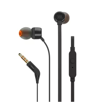 JBL vezetékes fülhallgató 3,5 mm jack T110 fekete