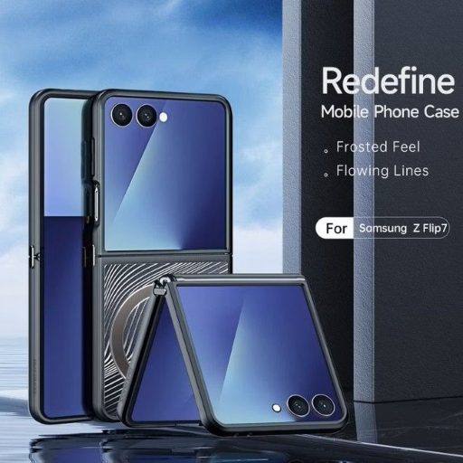 DUX DUCIS YIND tok Samsung Z Flip7 (Full Window) fekete