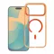 iPhone 17 PRO MAX tok Frame Clear Hybrid Mag Cover MagSafe kompatibilis hermes narancssárga
