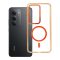 FRAME CLEAR HYBRID MAG COVER Tok Magsafe kompatibilis  XIAOMI Redmi 15 hermes narancssárga