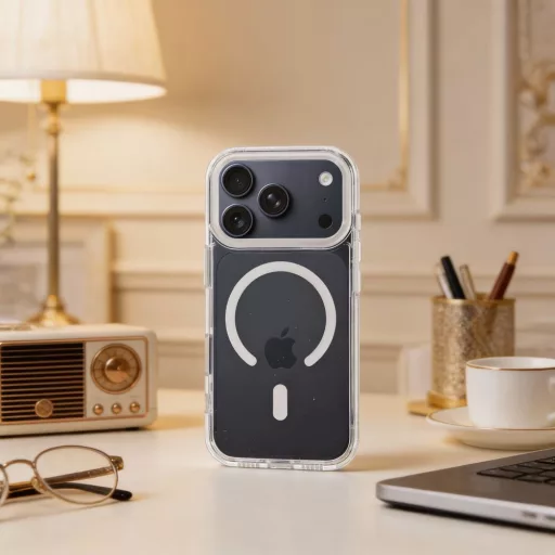 FRAME CLEAR HYBRID MAG COVER Tok Magsafe kompatibilis  iPhone 17 átlátszó