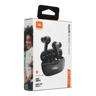   JBL vezeték nélküli fülhallgató Wave Beam IP54 / IPX2 fekete