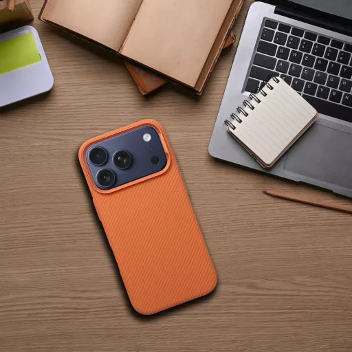 Kevlar tok iPhone 17 AIR  Magsafe kompatibilis narancssárga