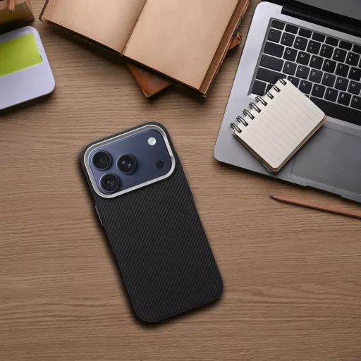 Kevlar tok iPhone 17 AIR  Magsafe kompatibilis fekete