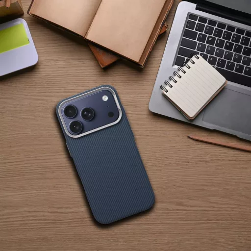 Kevlar tok iPhone 16  Magsafe kompatibilis kék