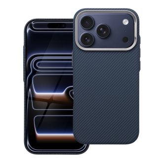 Kevlar tok Magsafe kompatibilis iPhone 16 Pro kék
