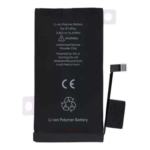 JCID programozható akkumulátor  iPhone 14 Plus 4325 mAh (standard kapacitás)