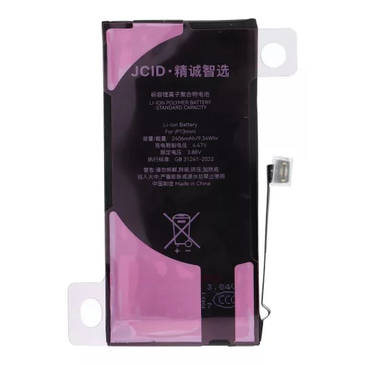 JCID programozható akkumulátor  iPhone 13 Mini 2406 mAh (standard kapacitás)