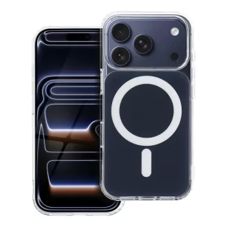  Clear Fusion Mag Cover tok iPhone 15 PRO  Magsafe kompatibilis sötétkék