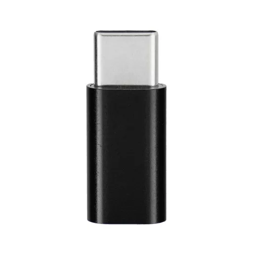 Micro USB – Type-C adapter Blue Star fekete