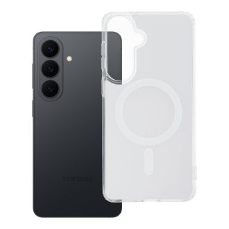   Clear Fusion Mag Cover tok Samsung S26 PLUS  Magsafe kompatibilis fehér