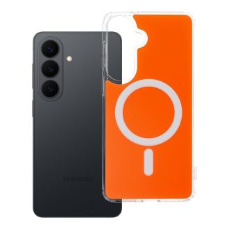   Clear Fusion Mag Cover tok Samsung S26 PLUS  Magsafe kompatibilis hermes narancssárga