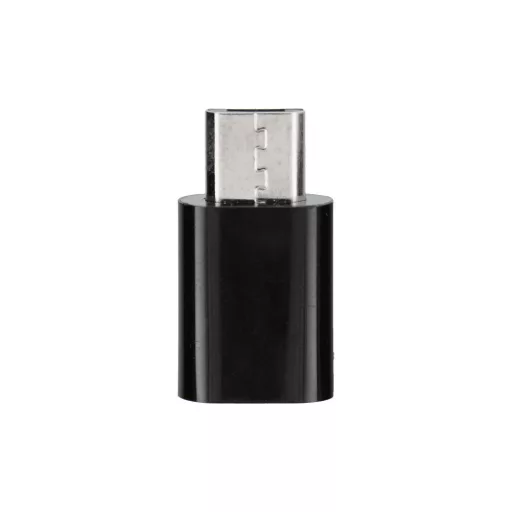 Type-C – Micro USB adapter Blue Star fekete