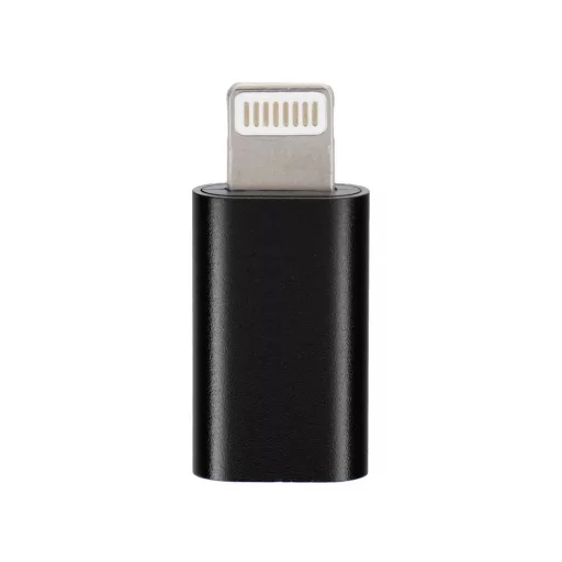 Type-C – Lightning adapter Blue Star fekete