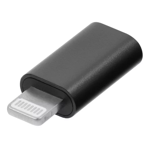 Type-C – Lightning adapter Blue Star fekete