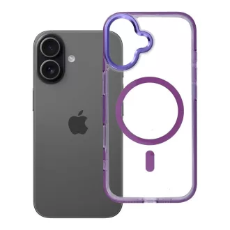   iPhone 17 tok Frame Clear Hybrid Mag Cover MagSafe kompatibilis lila