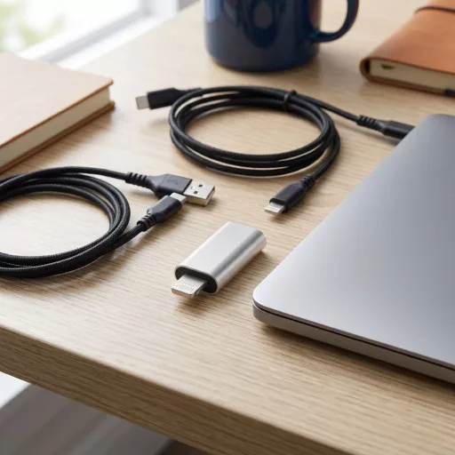 Type-C – Lightning adapter Blue Star fehér