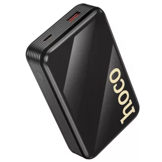   Hoco Q37A powerbank 20000 mAh QC PD 22,5W, beépített USB-C + Lightning kábelekkel – fekete