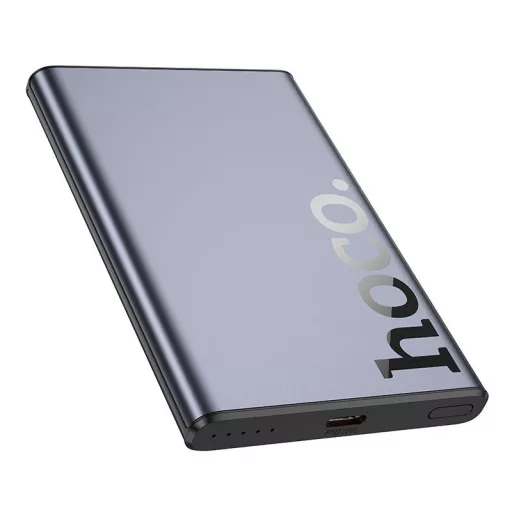 Hoco Q32 MagSafe kompatibilis powerbank 5000 mAh QC PD 20W – metál szürke