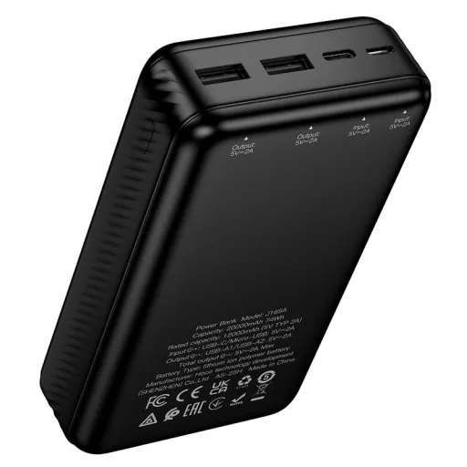Hoco J165A powerbank 20000 mAh 2A – fekete