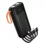 Hoco J151A powerbank 20000 mAh 2A, beépített USB-A + USB-C + Lightning + Micro USB kábelekkel és dupla lámpával – fekete