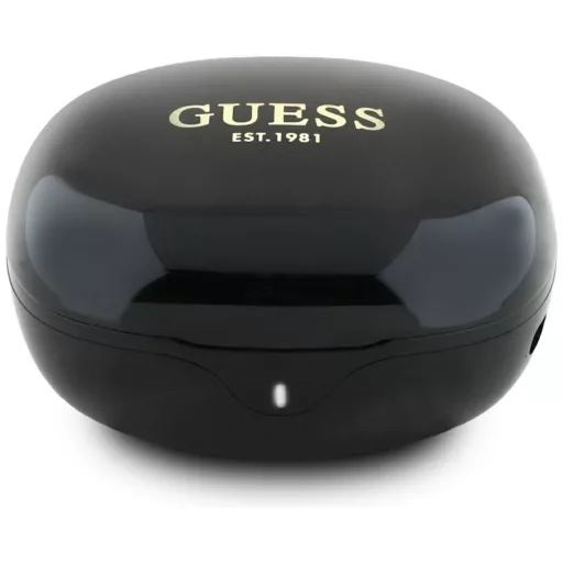 TWS Guess Flat Classic Logo Electroplated vezeték nélküli fülhallgató fekete