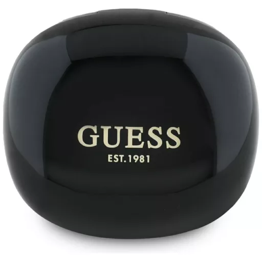 TWS Guess Flat Classic Logo Electroplated vezeték nélküli fülhallgató fekete